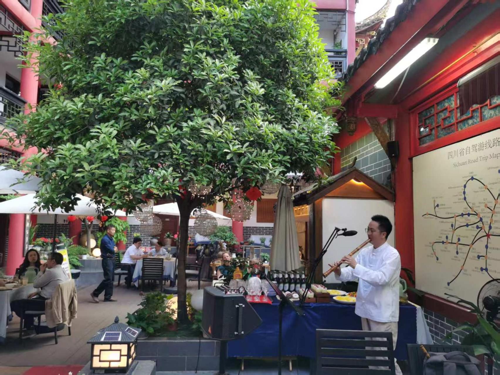 Wenjun Courtyard Hotel Chengdu  Exterior foto